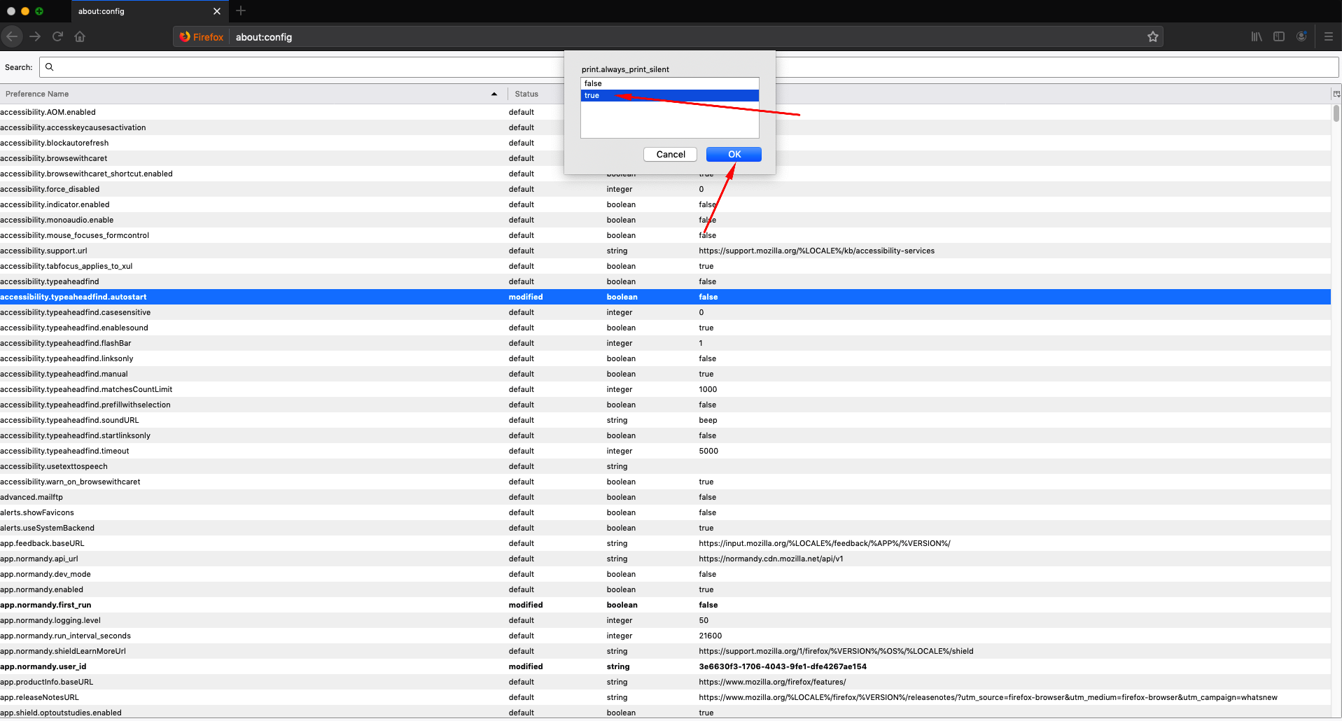 Peck afspejle Mellemøsten Firefox browser - bypassing the print dialog box – AeroCRS Support